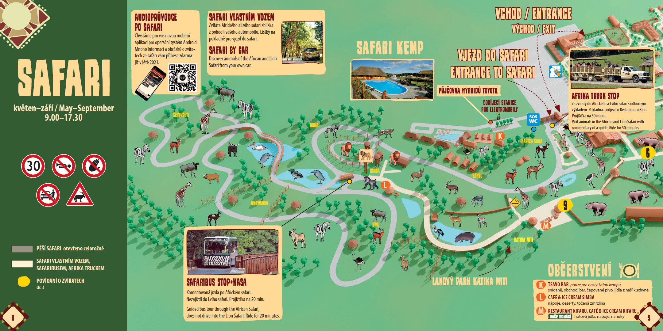 safari park dvur kralove mapa