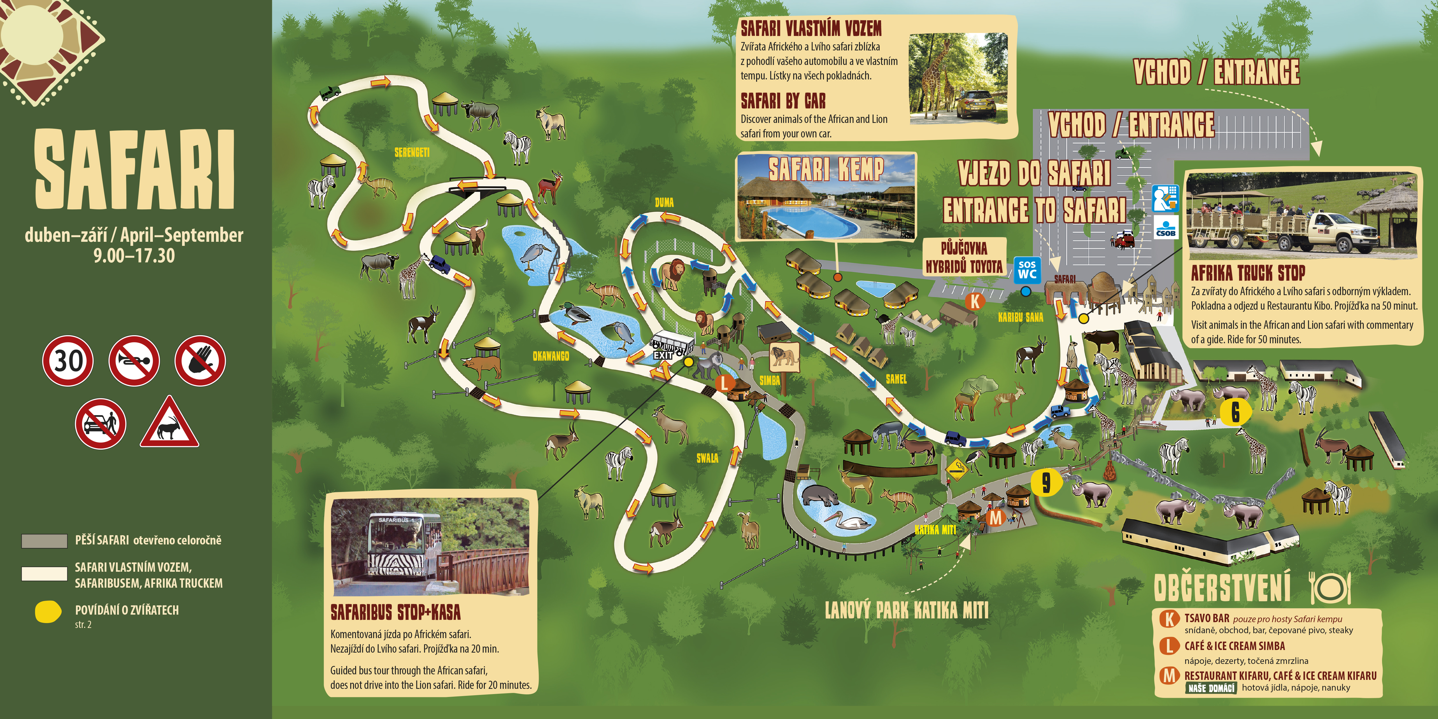 mapa zoo safari Mapa safari parku